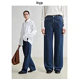 ltyp旅途原品 棉感經典牛仔褲 時尚復古休閒百搭顯瘦直筒褲女秋冬 M L  M 丹寧藍