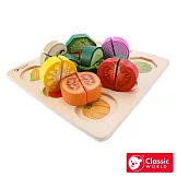 【德國 classic world 客來喜經典木玩】蔬菜切切拼板《5011》