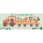 Story Animal Train: Farm animal train: Story Animal Title（3本書可拼一起，盒裝）