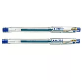 (2支1包)PILOT超細鋼珠筆0.25藍