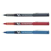 (3支1包)PILOT直液式V5鋼珠筆 黑.紅.藍