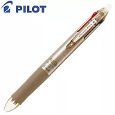 PILOT四色按鍵魔擦筆0.5香檳金桿