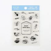 Clear Stamp 自由編排透明印章‧菜單