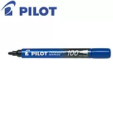 (4支1包)PILOT 100型圓頭麥克筆 藍