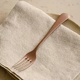 【日本青芳製作所】Vintage 不鏽鋼叉子19cm ‧ 玫瑰金