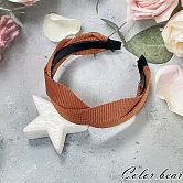 【卡樂熊】森林風扭結交錯造型髮箍- 棕色