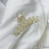 【卡樂熊】輕奢高級感N字造型抓夾/髮夾(三款)- 水鑽款