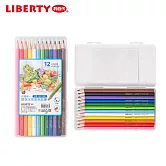 利百代 蔬菜六角桿水性漆色鉛筆 PP盒12色