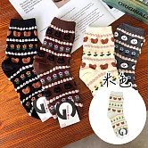 Kankoku韓國  立體小熊花瓣棉襪   * 白色