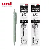 (1筆2芯)UNI JESTREAM 國民溜溜筆 0.7 柔和綠