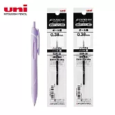 (1筆2芯)UNI JESTREAM 國民溜溜筆 0.38 柔和紫