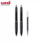 (2支1包限量送芯)UNI UMN-307 自動鋼珠筆0.5 黑