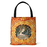 【素包包】單肩包 文藝簡約穆夏復刻托特側背(64040) _秋葉