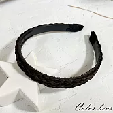 【卡樂熊】仙女魚骨辮子甜美雙辮(四色)- 棕黑色