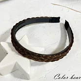 【卡樂熊】仙女魚骨辮子甜美雙辮(四色)- 淺棕色