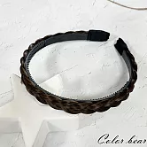 【卡樂熊】仙女魚骨辮子甜美單辮(四色)- 淺棕色