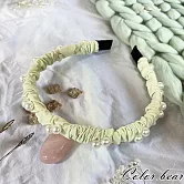 【卡樂熊】小清新珍珠造型髮箍(四色)- 清新綠