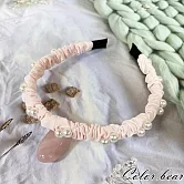 【卡樂熊】小清新珍珠造型髮箍(四色)- 柔和粉