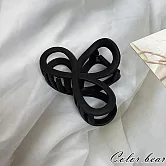 【卡樂熊】霧感系列．領結無限造型抓夾/髮夾(四色)- 黑色