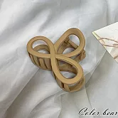 【卡樂熊】霧感系列．領結無限造型抓夾/髮夾(四色)- 淺咖