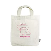 【日本正版授權】蠟筆小新 輕便 手提袋 帆布手提袋/多功能手提袋 - 鱷魚山先生