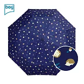 【德國boy】UPF50 輕量大傘面防風都市印象三折晴雨傘_ 森林刺蝟