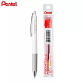 (1筆1芯)PENTEL 按壓式輕滑鋼珠筆  1.0紅