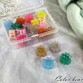 【卡樂熊】基本兒童迷你瀏海夾造型髮夾/小抓夾20入組(八款)- 糖果雛菊