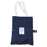 【日本Attain】吸水速乾 可折疊 雨傘收納提袋 ‧ 點點(深藍)