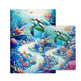 翡冷翠文創筆記本＋L夾｜海洋世界《海龜》