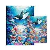 翡冷翠文創筆記本＋L夾｜海洋世界《虎鯨》