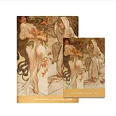 翡冷翠文創筆記本＋L夾｜慕夏《四季》