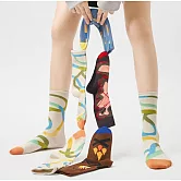 【JDS設計襪】卡通搞怪小眾設計襪   * 彩色線條