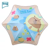 【德國boy】防曬童趣兒童晴雨傘_ 卡皮巴拉(橘)