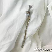 【卡樂熊】鎏光錦瑟系列．古風金屬造型髮簪/盤髮器- 液態槍黑