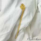 【卡樂熊】鎏光錦瑟系列．古風金屬造型髮簪/盤髮器- 雲朵金色