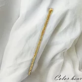 【卡樂熊】鎏光錦瑟系列．古風金屬造型髮簪/盤髮器- 不規則金色