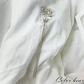 【卡樂熊】鎏光錦瑟系列．古風金屬造型髮簪/盤髮器- 銀色牡丹