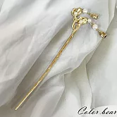 【卡樂熊】錦影流光系列．古風金屬造型髮簪/盤髮器- 金華灼灼