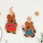 【HOUSUXI舒希】DINOTAENG 校園系列-加厚珊瑚絨擦手巾-A3 藍