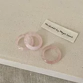 【水星記】順風順水八方來財天然水晶戒指_美規#6 (44020) _粉水晶