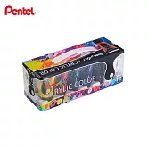 PENTEL 28ml壓克力顏料 12色