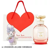 COACH 淡香精情人節限定[淡香精40ml+小熊玩偶吊飾+禮袋]-情人節獻禮-國際航空版 逐夢暮光