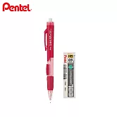 (送限量橡皮)PENTEL SIDE FX 側壓自動鉛筆 + C205 HB鉛芯  紅