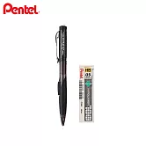 (送限量橡皮)PENTEL Twist-Erase CLiCK 側壓自動鉛筆 + C205 HB鉛芯  黑