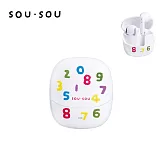 SOU．SOU十數昆 ENC環境降噪藍牙5.4耳機 白