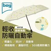 【德國boy】抗UV三折輕收防曬自動傘_ 島嶼海風