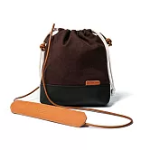 點子包【icleaxbag】束口小廢包 側背包  咖啡色