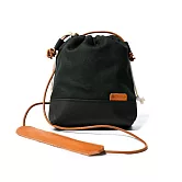 點子包【icleaxbag】束口小廢包 側背包  棕櫚綠