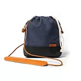 點子包【icleaxbag】束口小廢包 側背包  藏藍色